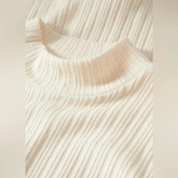 Mango Knitted Fall Mini Dress in Cream Colour NWT - Picture 6 of 6